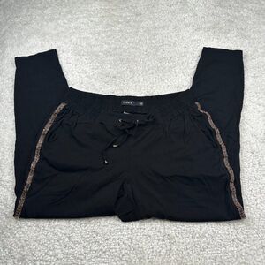 Torrid Pants Womens 0 Black Sequins Bling Rayon Spandex Blend